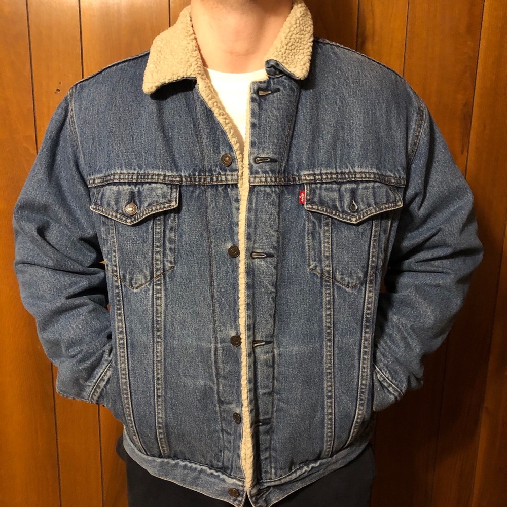 LEVI STRAUSS & CO Sherpa-Lined Jean Jacket X-Large